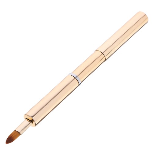 Golden lipstick brush - golden,