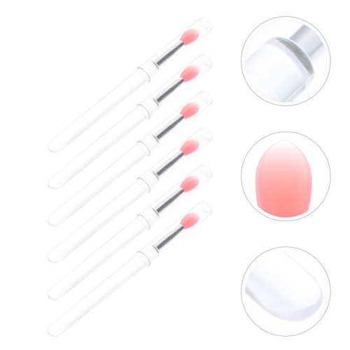 6pcs silicone lip makeup brush - 6pcs,