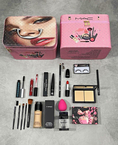 Pink makeup set - makeup, with