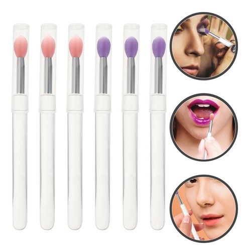 6pcs silicone makeup - 6pcs, brush